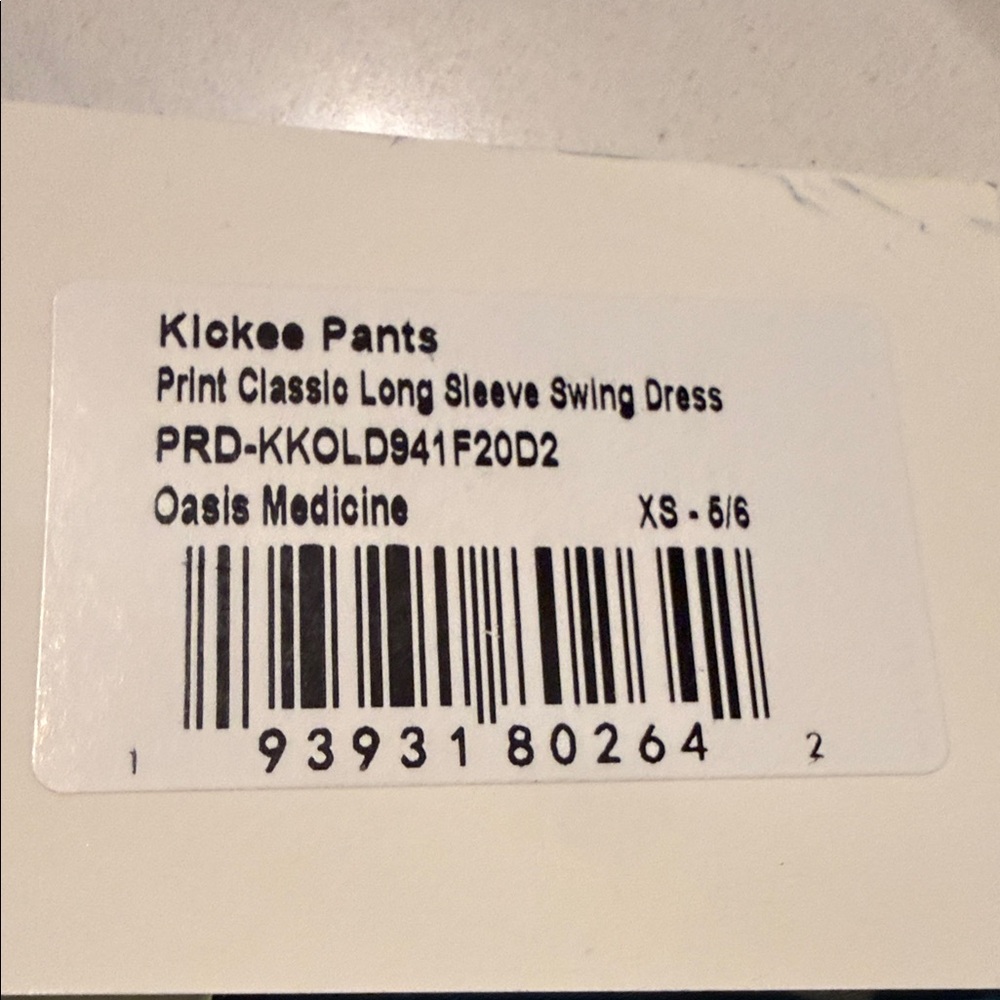 Kickee Pants Red and Blue Medical Print Dress (Oasis Medicine) - Picture 6 of 6